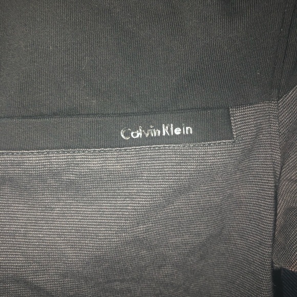 Calvin Klein X-Small Black and Grey Polo Shirt - Good Condition - Picture 2 of 3